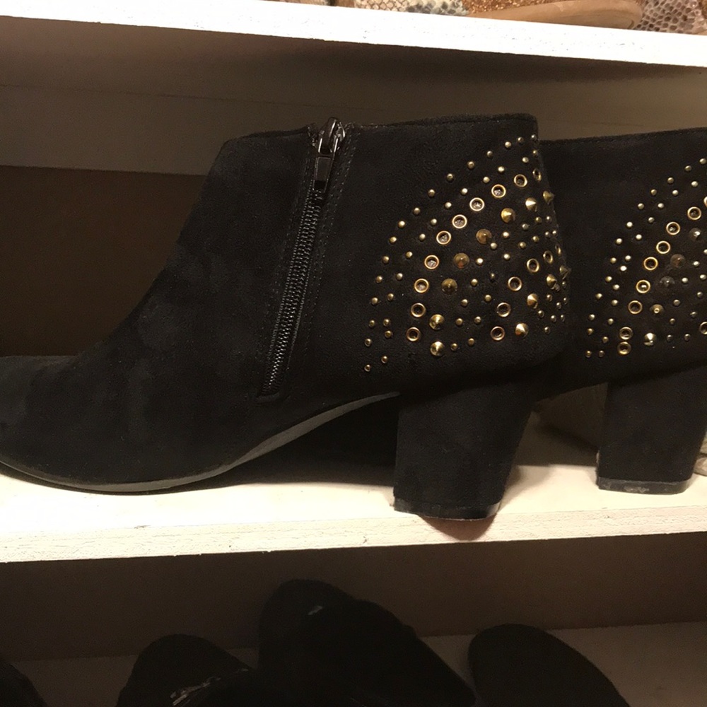 Lane Bryant suede booties in used condition
